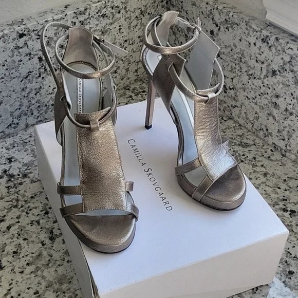 Camilla Skovgaard stiletto sandals EU sz 38.5 US sz 8.5 - Picture 2 of 14